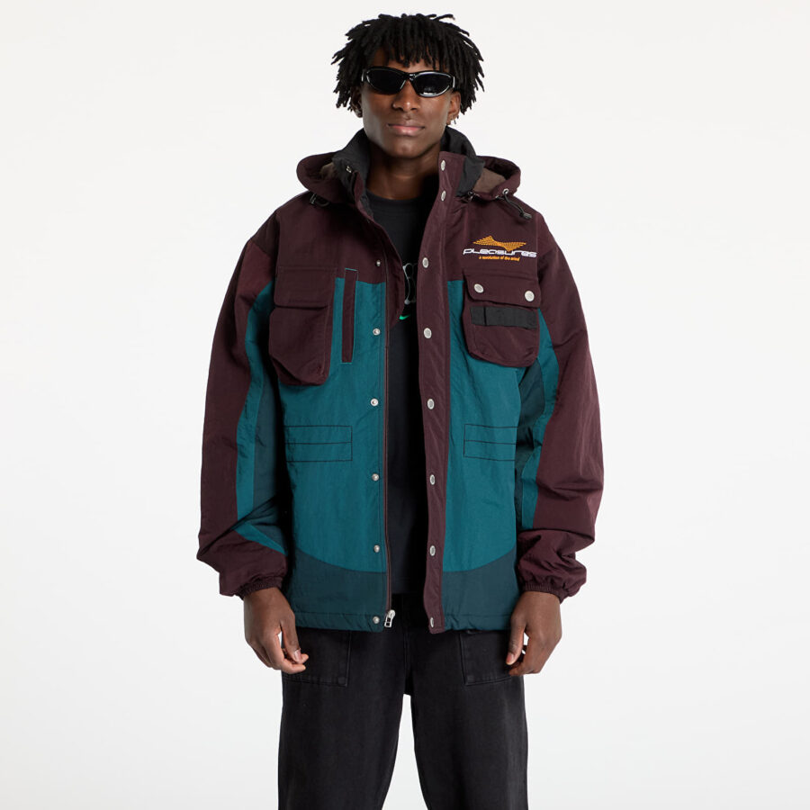 Kabát PLEASURES Revolution Outdoor Jacket Brown M-alacsony-ár