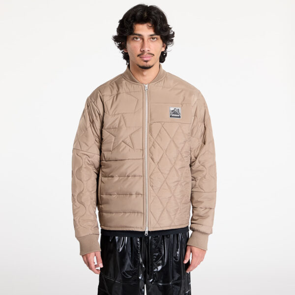 Kabát PLEASURES Stonehenge Quilted Jacket Brown S-alacsony-ár