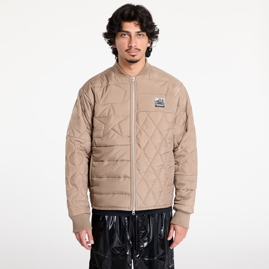 Kabát PLEASURES Stonehenge Quilted Jacket Brown S-alacsony-ár
