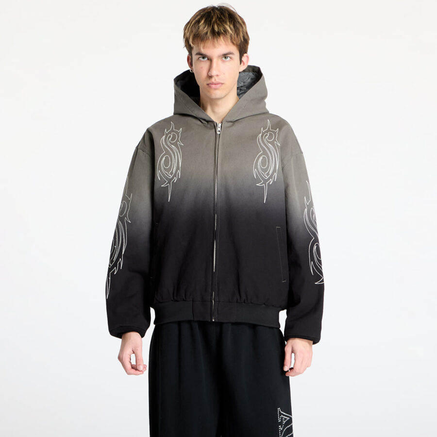 Kabát PLEASURES x Slipknot Star Hooded Jacket Grey M-alacsony-ár
