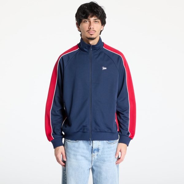Kabát Patta Tricot Track Jacket UNISEX Black Iris L-alacsony-ár