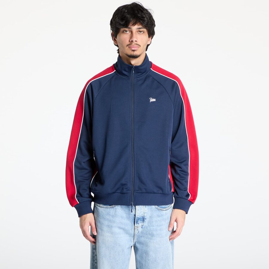 Kabát Patta Tricot Track Jacket UNISEX Black Iris L-alacsony-ár