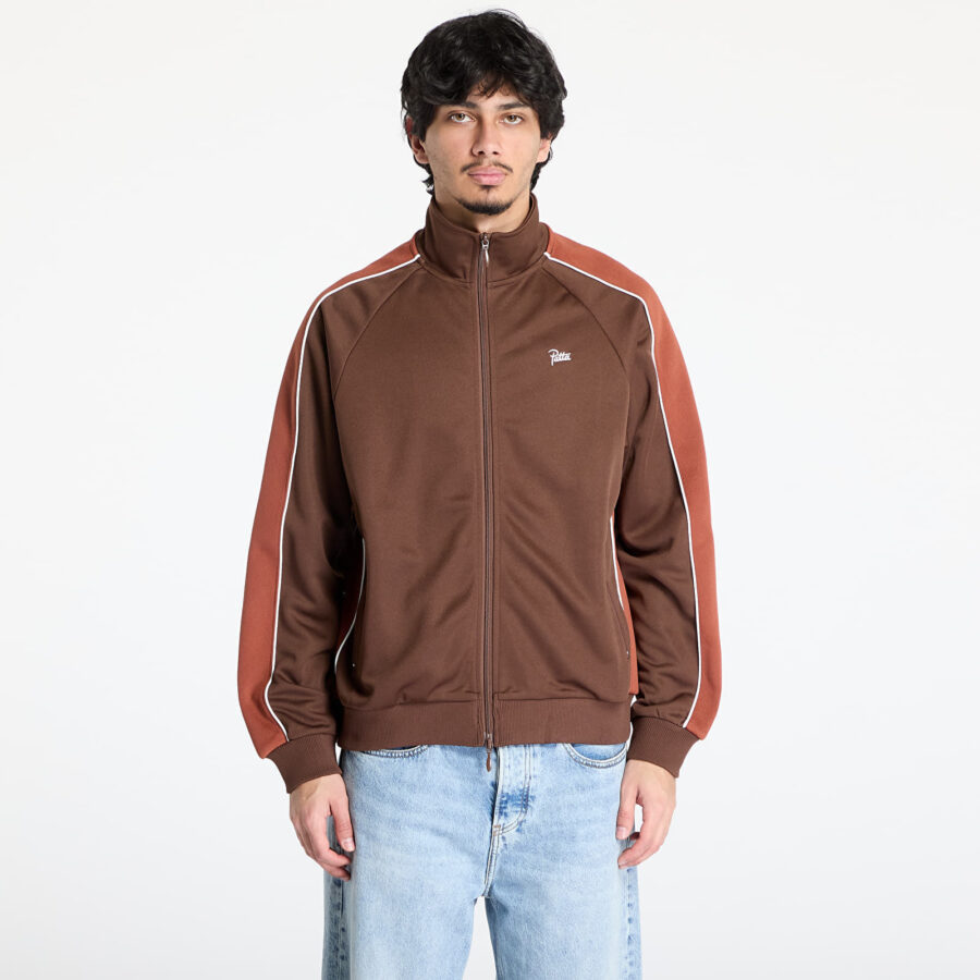 Kabát Patta Tricot Track Jacket UNISEX Chestnut M-alacsony-ár
