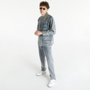 Kabát Pleasures Ingress Chore Coat Washed Indigo M-alacsony-ár