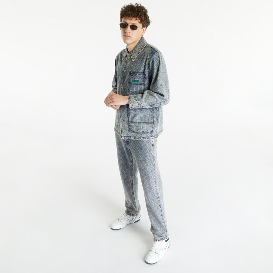 Kabát Pleasures Ingress Chore Coat Washed Indigo M-alacsony-ár
