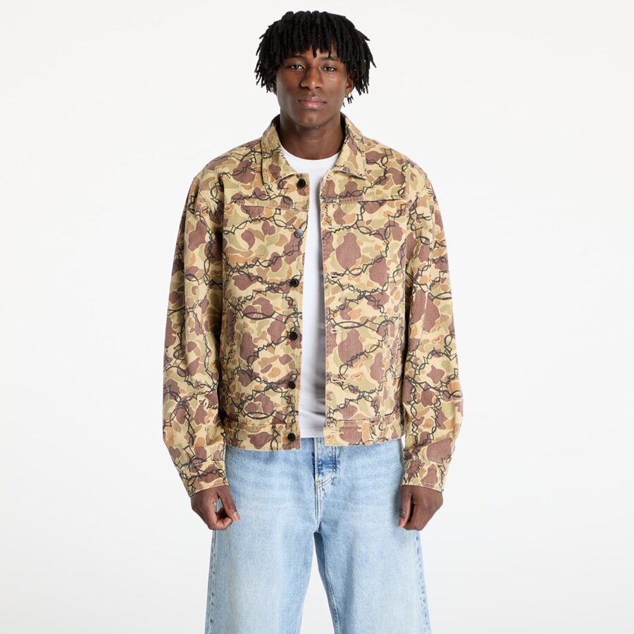 Kabát RIPNDIP Wired Button Up Jacket Tan Camo XL-alacsony-ár