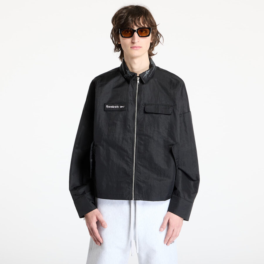 Kabát Reebok Zipped Overshirt UNISEX Washed Black M-alacsony-ár