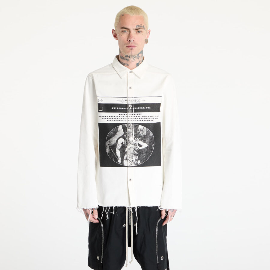 Kabát Rick Owens DRKSHDW Outershirt Milk/ Black/ Milk S-alacsony-ár