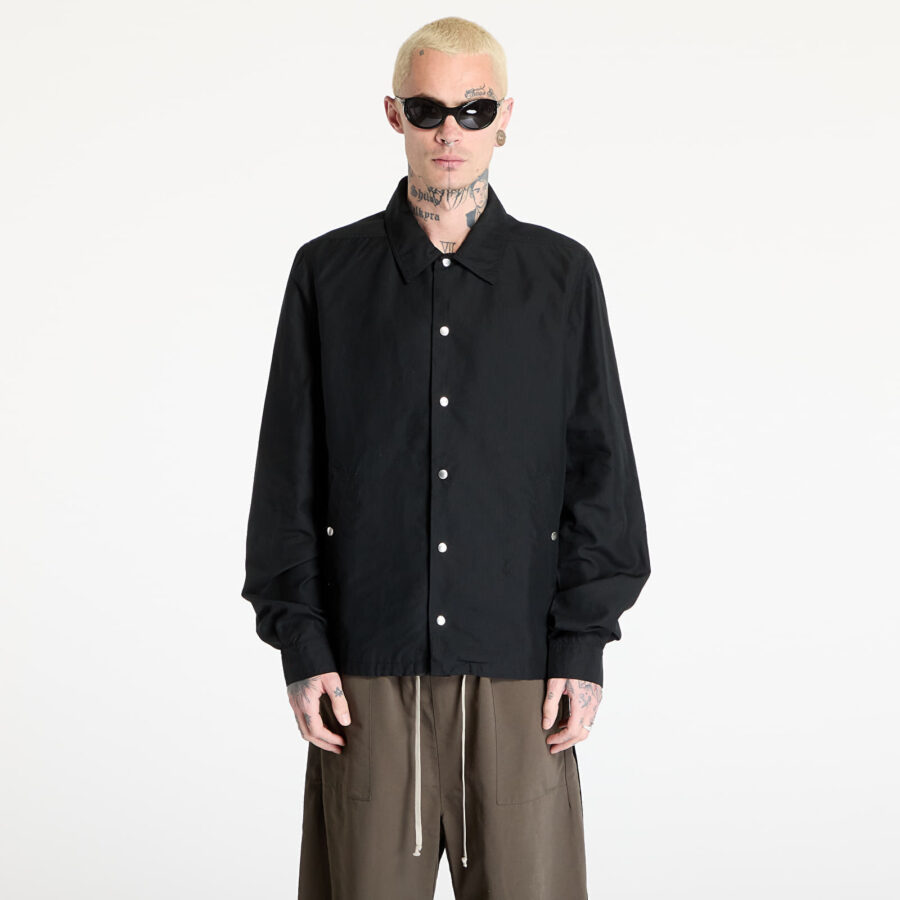 Kabát Rick Owens DRKSHDW Snapfront Jacket Black L-alacsony-ár
