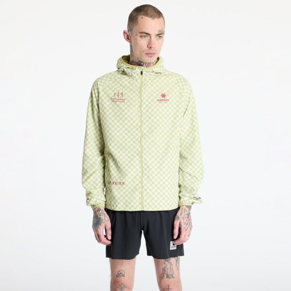 Kabát SAYSKY Checker Pace Jacket Green Aop M-alacsony-ár