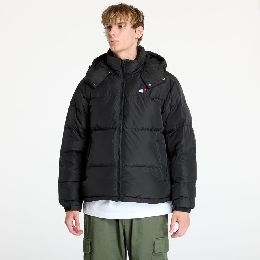 Kabát Tommy Jeans Alaska Puffer Jacket Black L-alacsony-ár