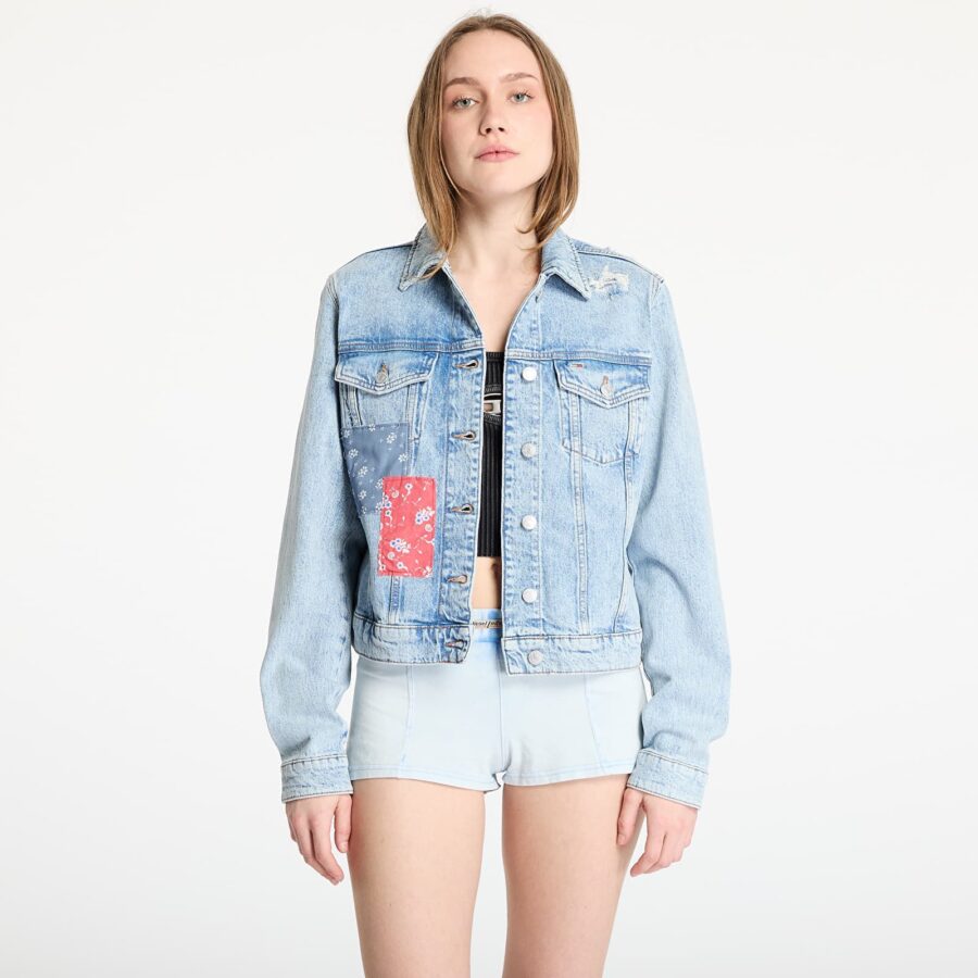 Kabát Tommy Jeans Classic Trucker Jacket Denim L-alacsony-ár