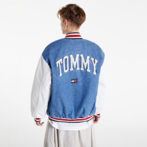 Kabát Tommy Jeans Denim Letterman Jack Denim Medium M-alacsony-ár