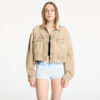 Kabát Tommy Jeans Oversized Crop Trucker Jacket Denim S-alacsony-ár