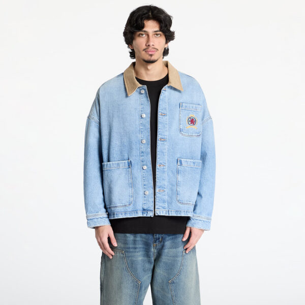 Kabát Tommy Jeans Relaxed Chore Jacket Denim M-alacsony-ár