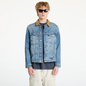 Kabát Tommy Jeans Ryan Teddy Regular Trucker Jacket Denim M-alacsony-ár