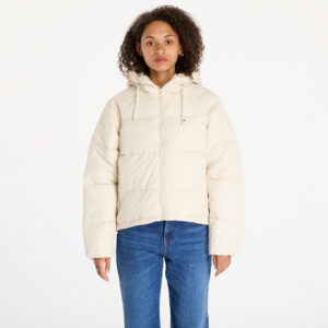 Kabát Tommy Jeans Vail Puffer Jacket Beige S-alacsony-ár
