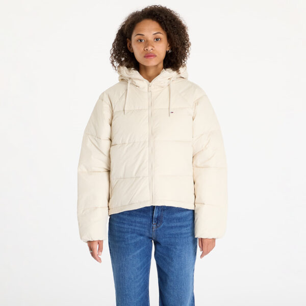 Kabát Tommy Jeans Vail Puffer Jacket Beige S-alacsony-ár