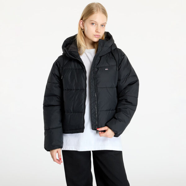 Kabát Tommy Jeans Vail Puffer Jacket Black S-alacsony-ár