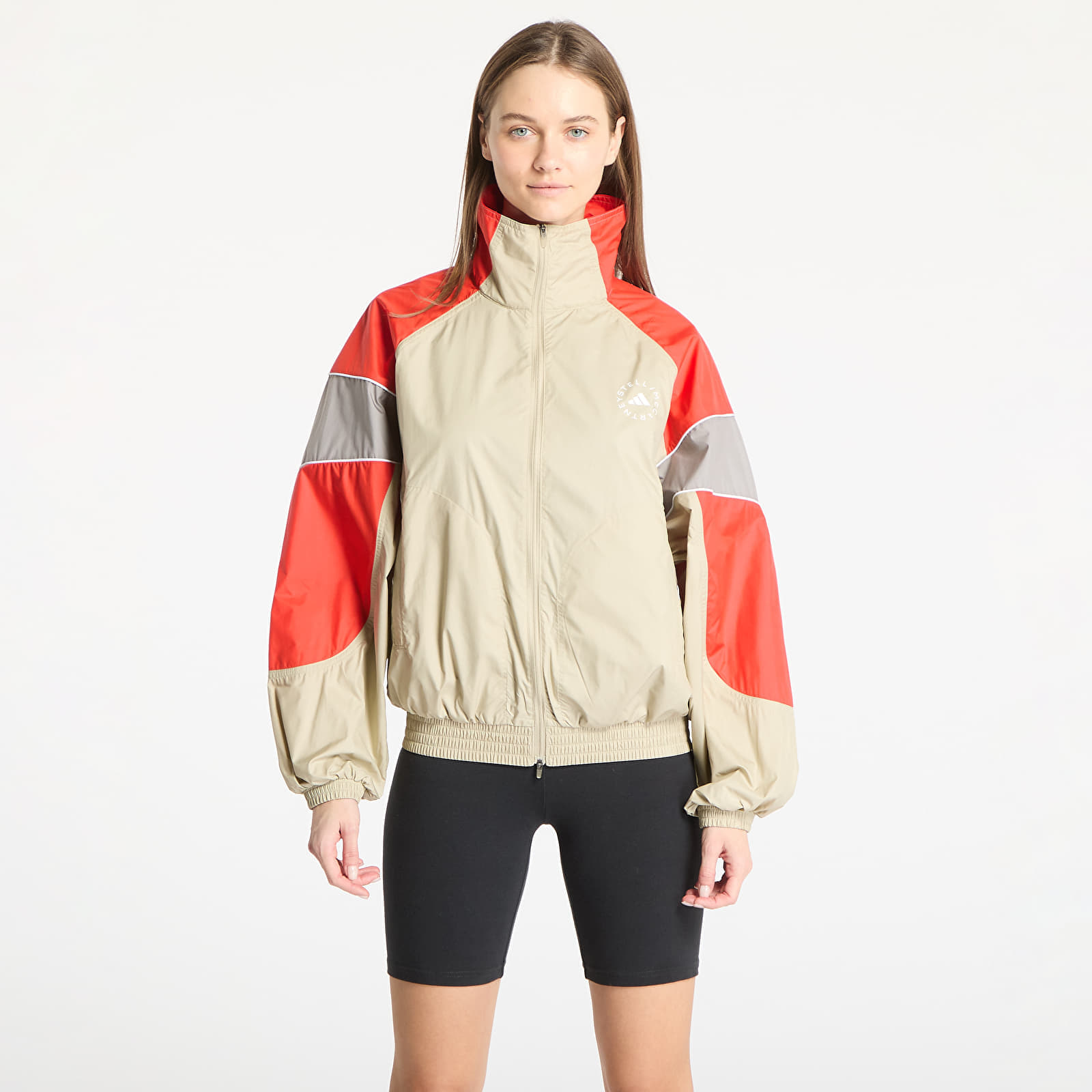 Kabát adidas By Stella Mccartney Tracktop Desert Sand-Smc/ Active Red XS-alacsony-ár