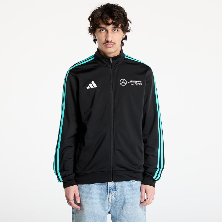 Kabát adidas Mercedes - Amg Petronas Formula One Team Dna Track Top Men Black/ Black/ White S-alacsony-ár