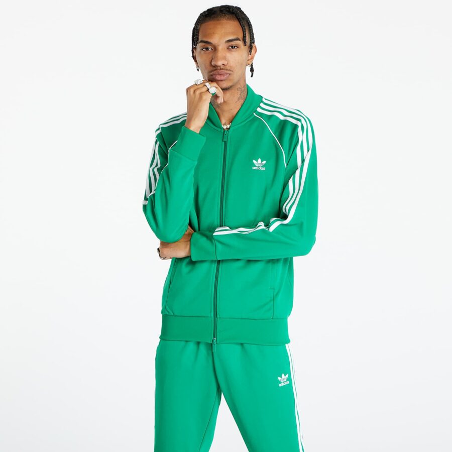 Kabát adidas Superstar Track Top Green/ White S-alacsony-ár