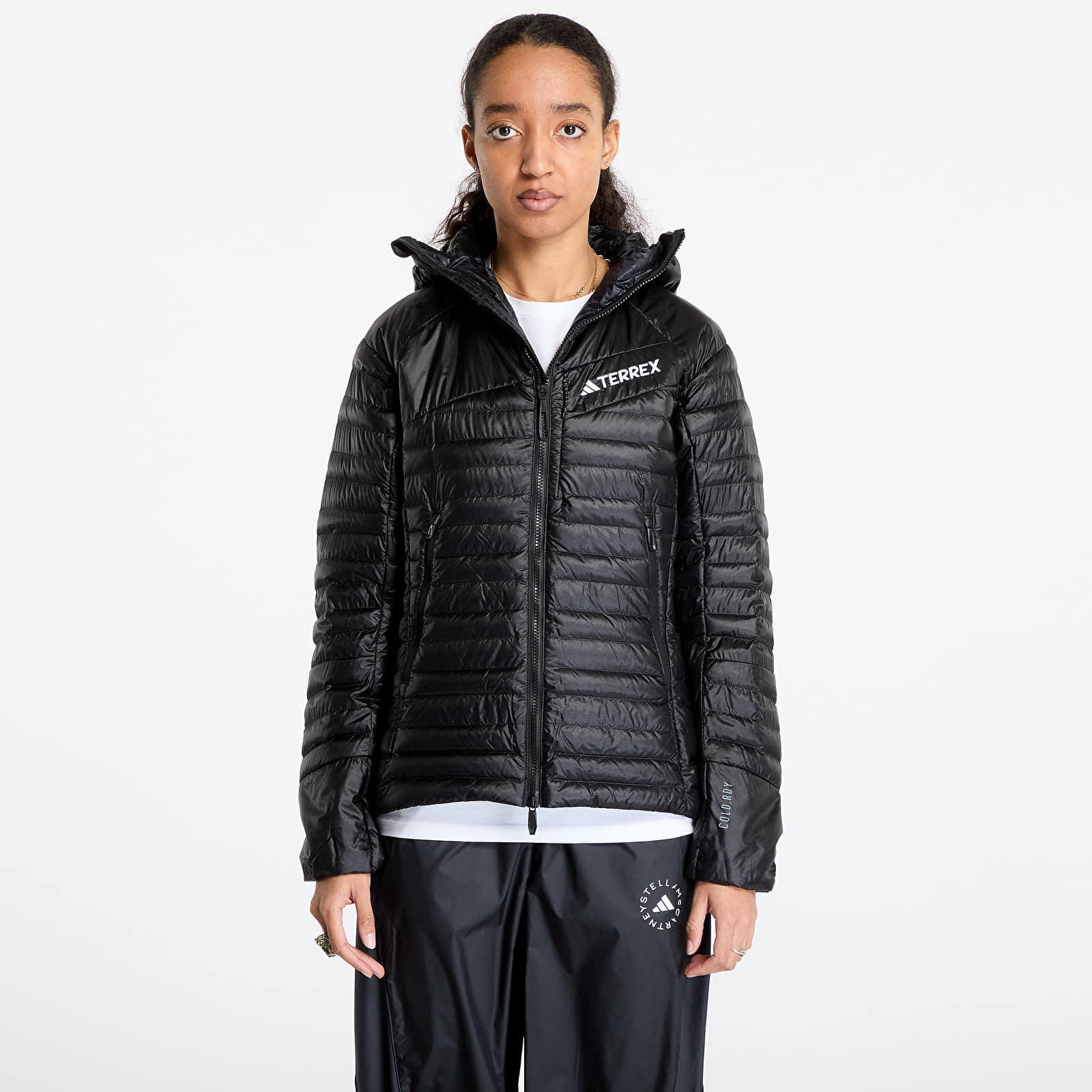 Kabát adidas Terrex Techrock Down Hooded Jacket Black XS-alacsony-ár