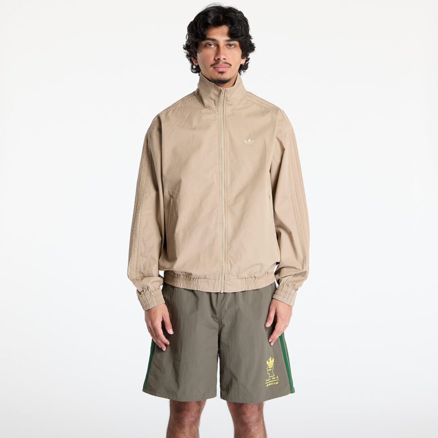 Kabát adidas Woven Firebird Tracksuit Jacket Brown/ Blanch Cargo M-alacsony-ár