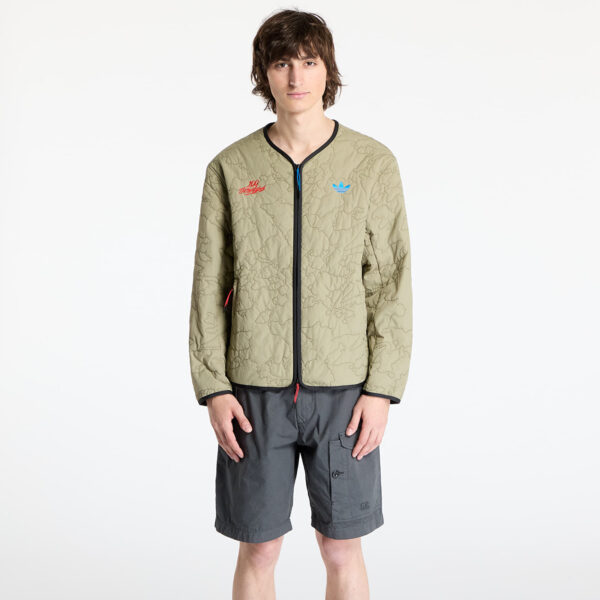 Kabát adidas x 100 Thieves Quilted Liner Green/ Orbit Green M-alacsony-ár