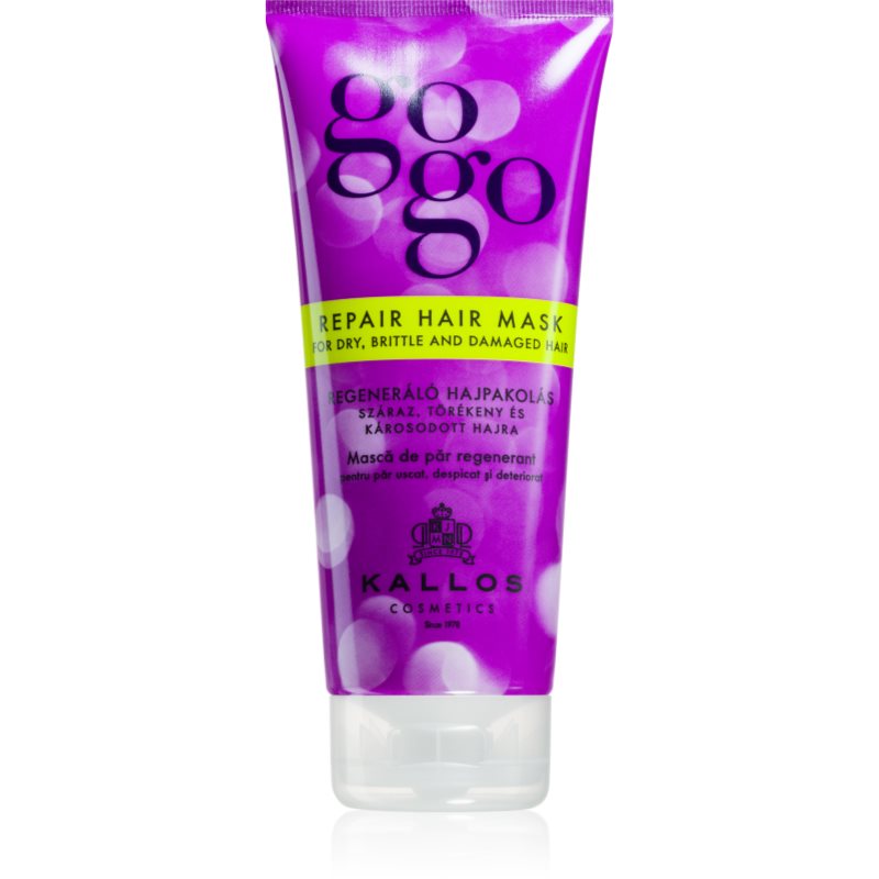 Kallos Gogo regeneráló maszk száraz és sérült hajra 200 ml-Eredeti