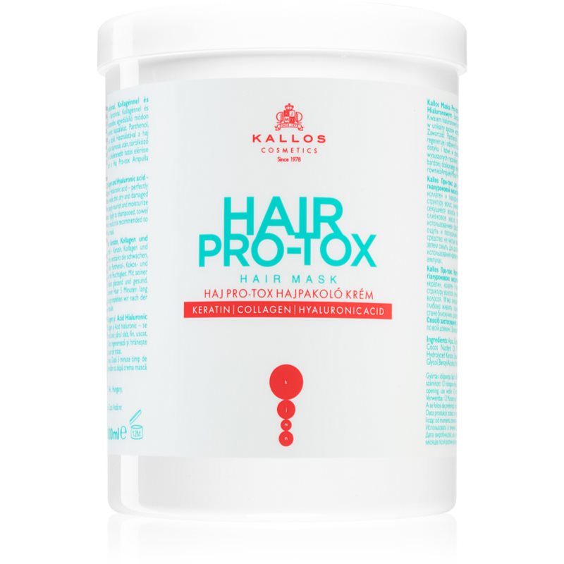 Kallos Hair Pro-Tox maszk a gyenge és sérült hajra kókuszolajjal