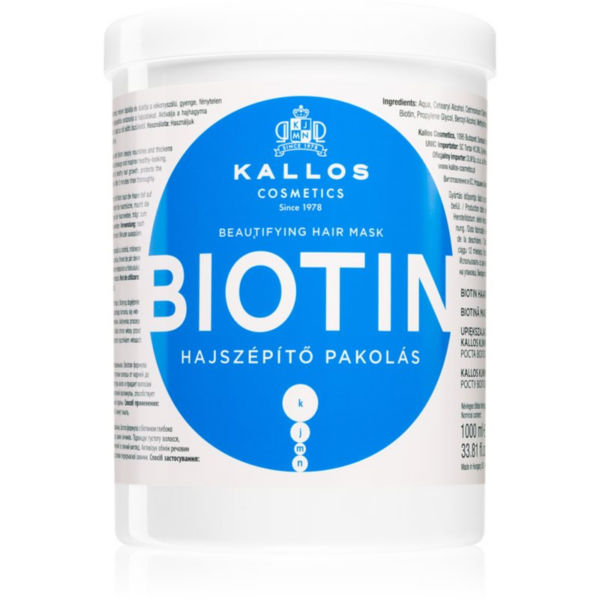 Kallos KJMN Professional Biotin maszk a gyenge