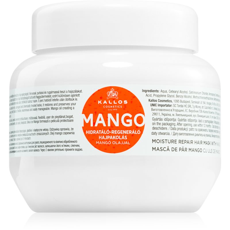Kallos KJMN Professional Mango erősítő maszk mangó olajjal 275 ml-Eredeti