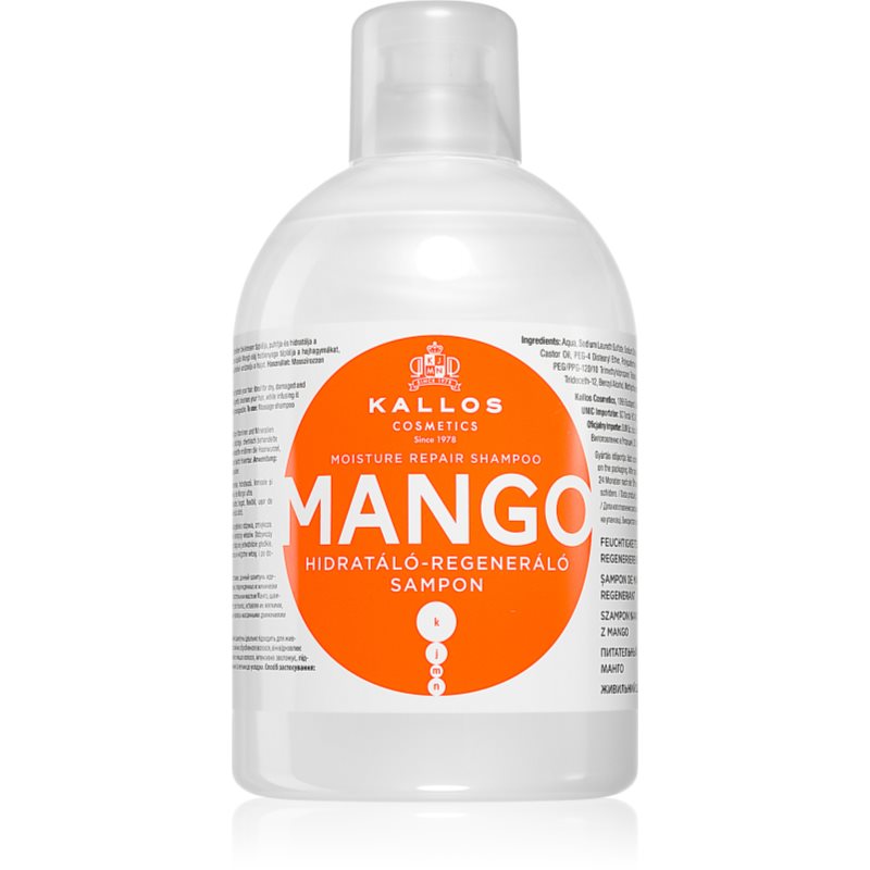 Kallos KJMN Professional Mango hidratáló sampon száraz