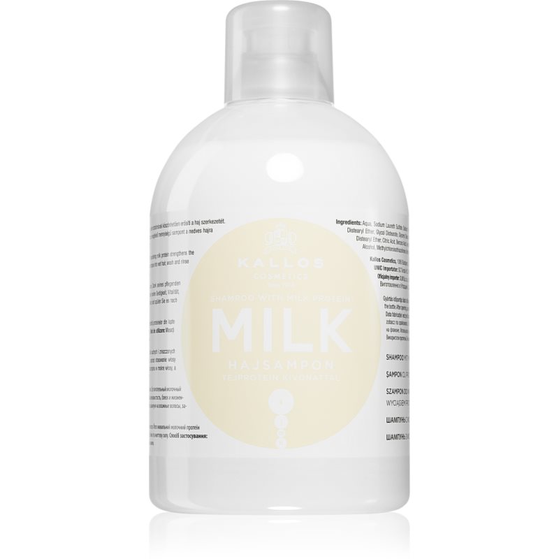 Kallos KJMN Professional Milk sampon száraz és sérült hajra 1000 ml-Eredeti