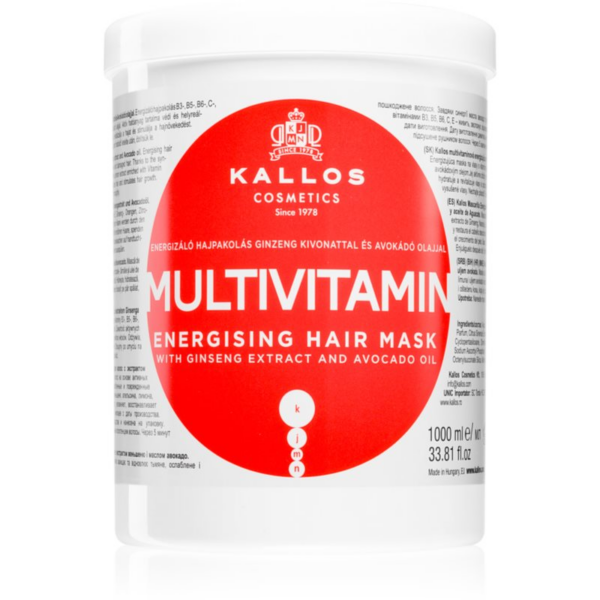 Kallos KJMN Professional Multivitamin energizáló maszk a hajra 1000 ml-Eredeti