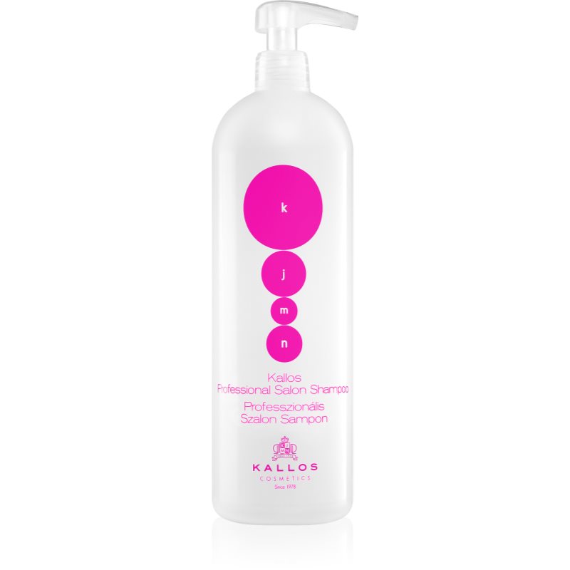 Kallos KJMN Professional Professional Salon Shampoo tápláló sampon a haj regenerálásáért és megerősítéséért 1000 ml-Ár