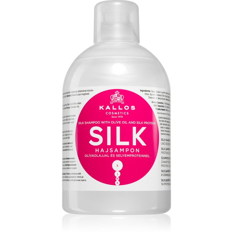 Kallos KJMN Professional Silk selymesen finom sampon száraz és érzékeny hajra 1000 ml-Ár