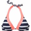 KangaROOS Bikini felső 'Anita'  tengerészkék / sárgabarack / fehér