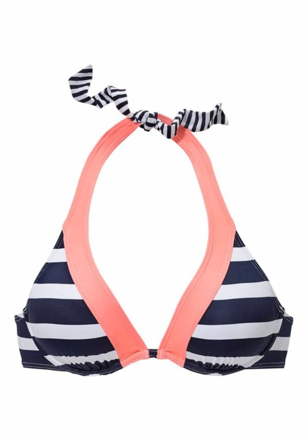 KangaROOS Bikini felső 'Anita'  tengerészkék / sárgabarack / fehér