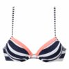 KangaROOS Bikini felső  tengerészkék / sárgabarack / fehér