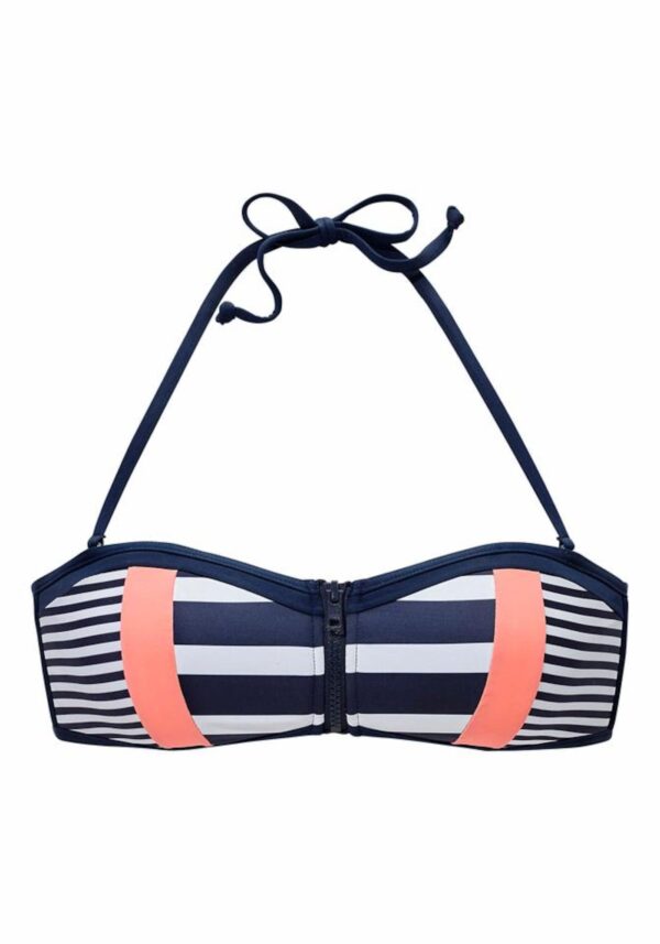 KangaROOS Bikini felső  tengerészkék / sárgabarack / fehér