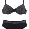 KangaROOS Bikini  szürke / fekete