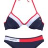 KangaROOS Bikini  tengerészkék / rózsaszín / fehér