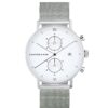 Kapten & Son Analóg órák 'Chrono Small Silver Mesh'  ezüst / fehér