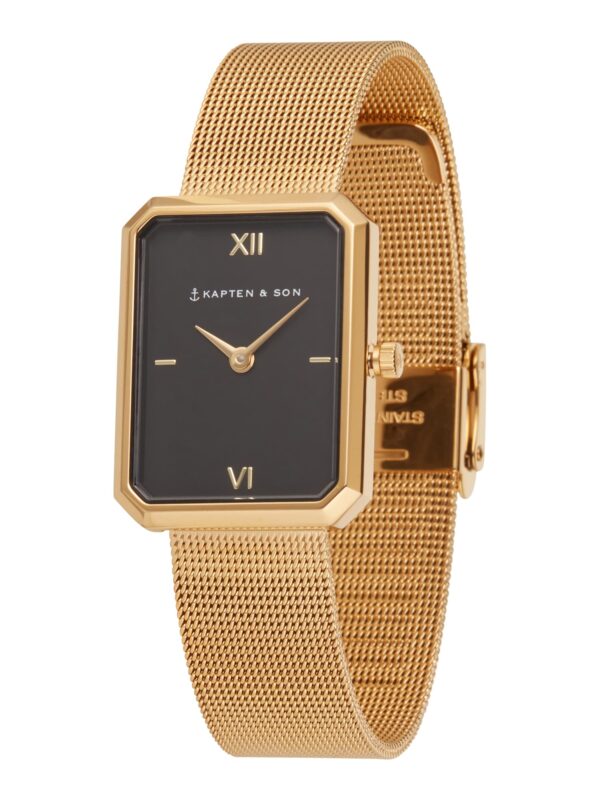 Kapten & Son Analóg órák 'Grace Gold Mesh'  arany / fekete