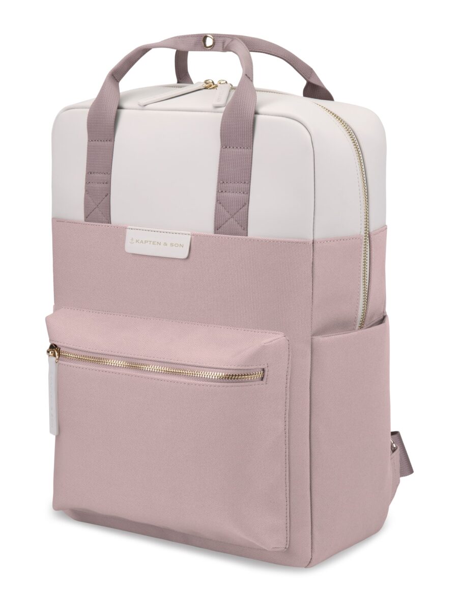 Kapten & Son Hátizsák 'Bergen Small'  rózsaszín / fehér-hu
