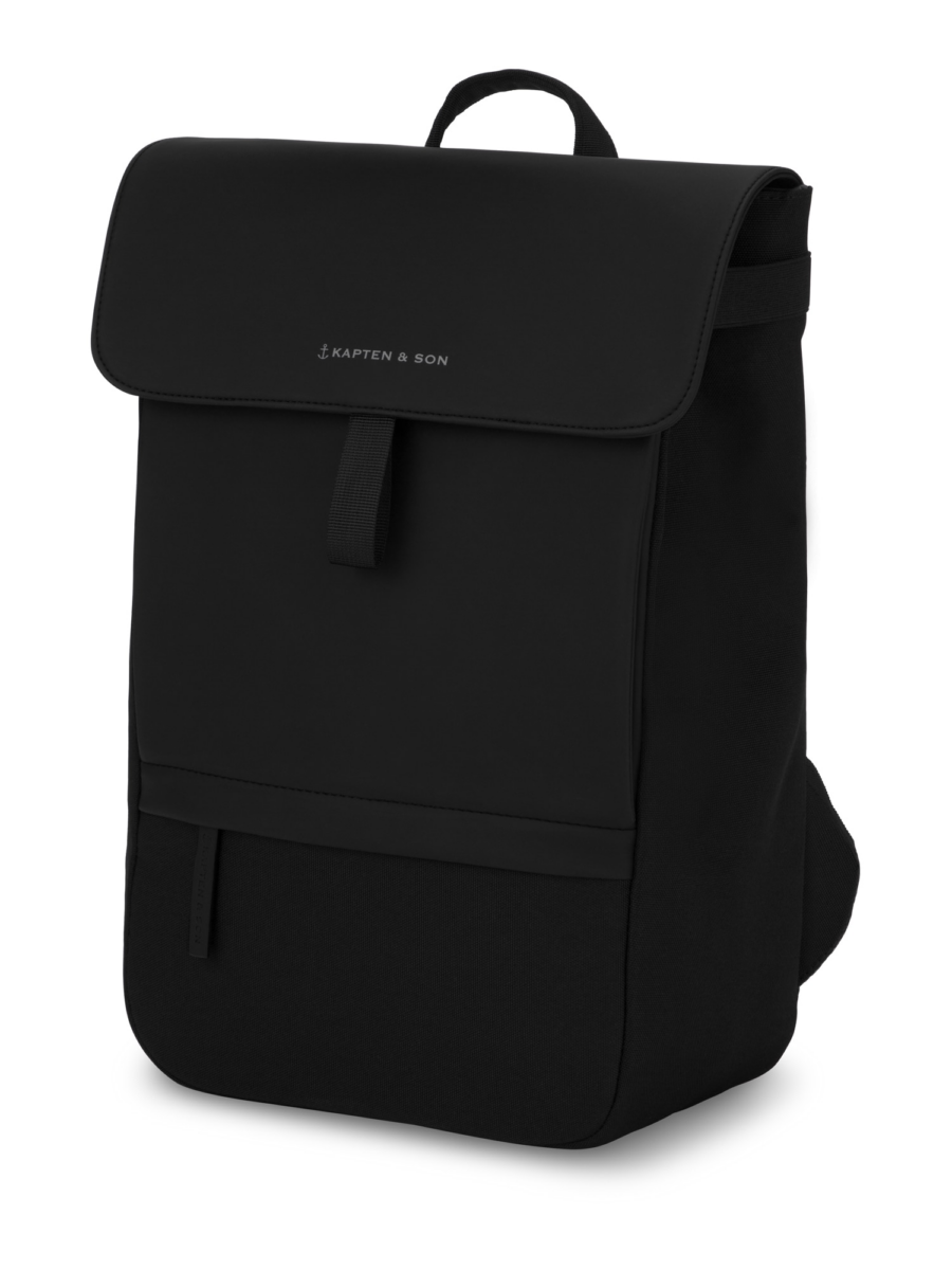 Kapten & Son Hátizsák 'Fyn Small All Black'  fekete-Hungary