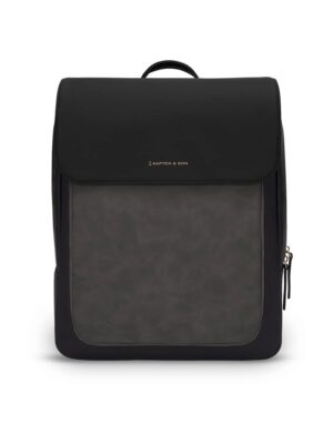 Kapten & Son Hátizsák 'Tromso All Black'  grafit / fekete-hu