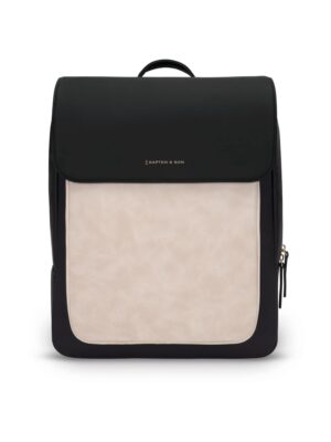 Kapten & Son Hátizsák 'Tromso Cream Black'  krém / fekete-hu